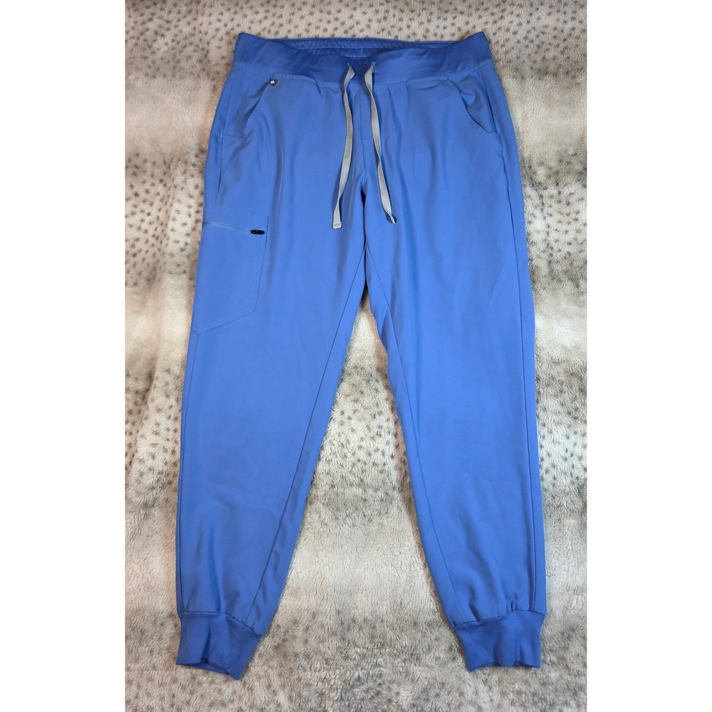 FIGS Technical Collection Zamora Jogger Scrub Pants Ceil Blue Women Large